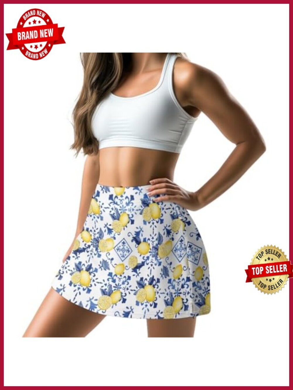 High Waisted Golf Skort with Pockets Lightweight Athletic Tennis Skirt for Women